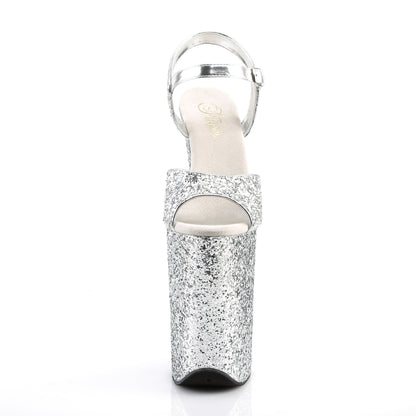 Pleaser Sandali da donna INFINITY-910LG SLV glitter / glitter slv