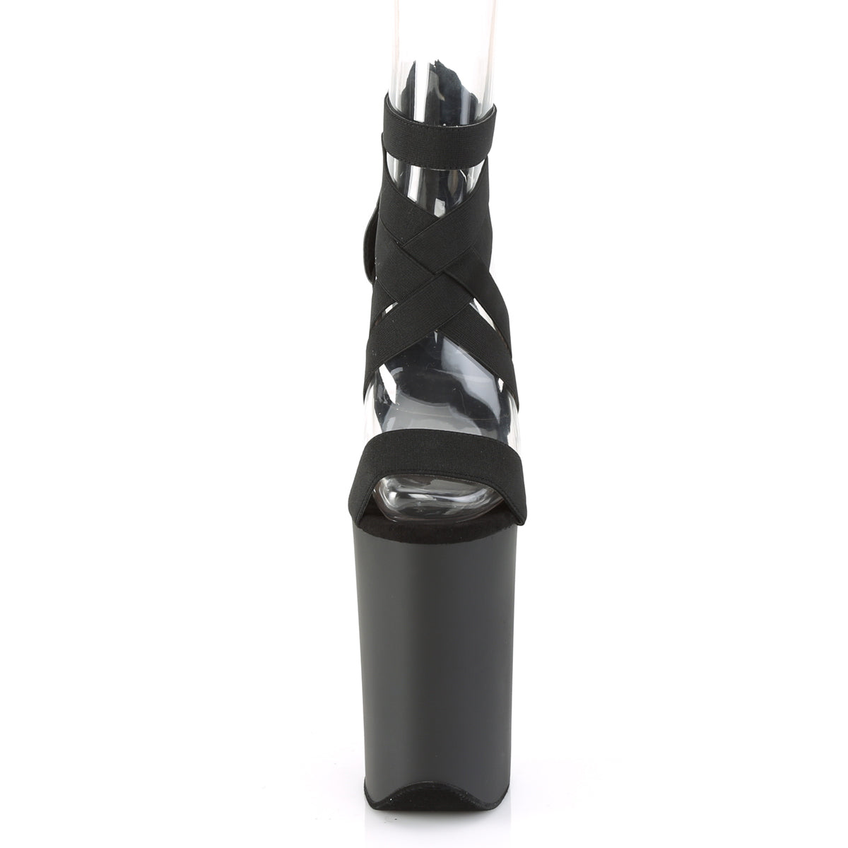 Pleaser Sandali da donna INFINITY-969 BLK Band Elastic Band-Ecuola / Blk Materia
