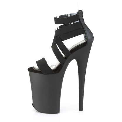 Pleaser Sandali da donna INFINITY-969 BLK Band Elastic Band-Ecuola / Blk Materia