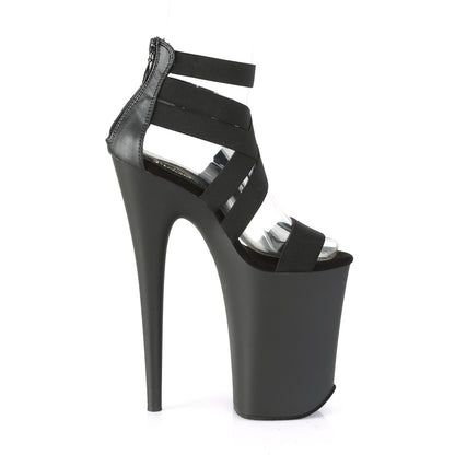 Pleaser Sandali da donna INFINITY-969 BLK Band Elastic Band-Ecuola / Blk Materia