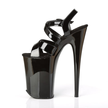 Pleaser Women's Platform Shoes INFINITY-997 Blk Pat/Blk