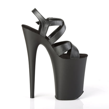 Pleaser Sandali da donna INFINITY-997 Blk in ecopelle / Blk Matte