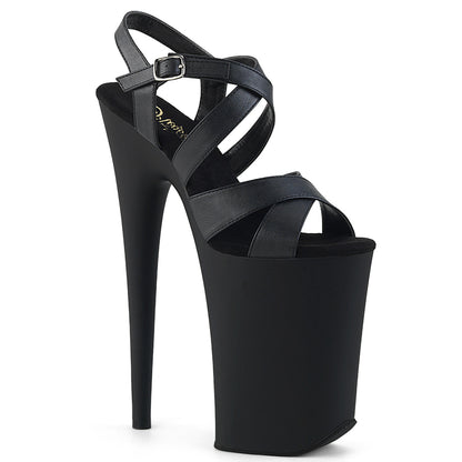 Pleaser Sandali da donna INFINITY-997 Blk in ecopelle / Blk Matte