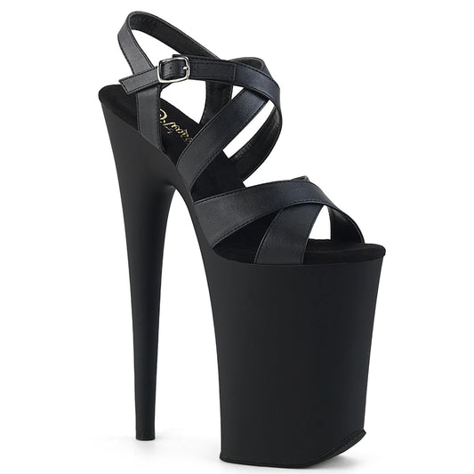 Pleaser Sandali da donna INFINITY-997 Blk in ecopelle / Blk Matte