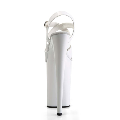 Pleaser Women's Platform Shoes INFINITY-997 Wht Pat/Wht