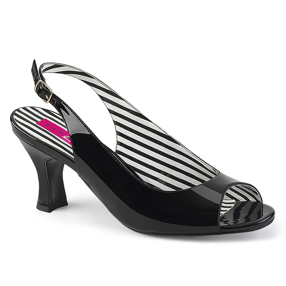 Pleaser Pink Label Pompe da donna JENNA-02 BLK PAT