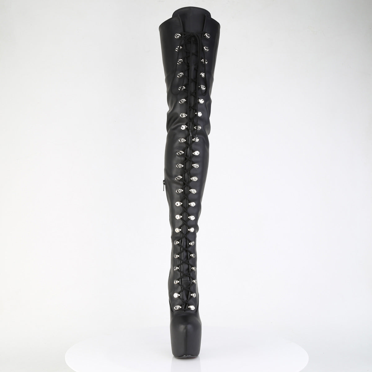 Pleaser Women's Platform Shoes JUBILANT-4012 Blk Str. Faux Leather