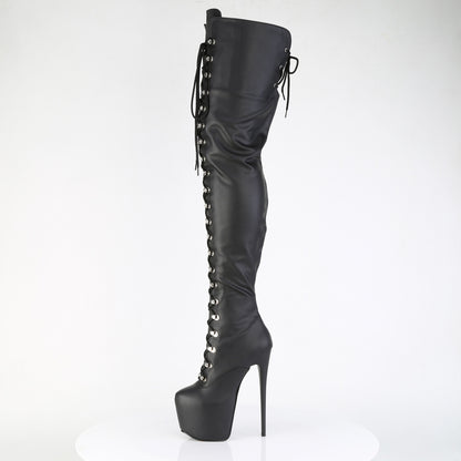 Pleaser Women's Platform Shoes JUBILANT-4012 Blk Str. Faux Leather