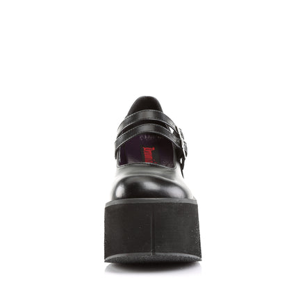 DemoniaCult Pompe da donna KERA-08 pelle vegana BLK