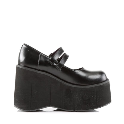 DemoniaCult Pompe da donna KERA-08 pelle vegana BLK