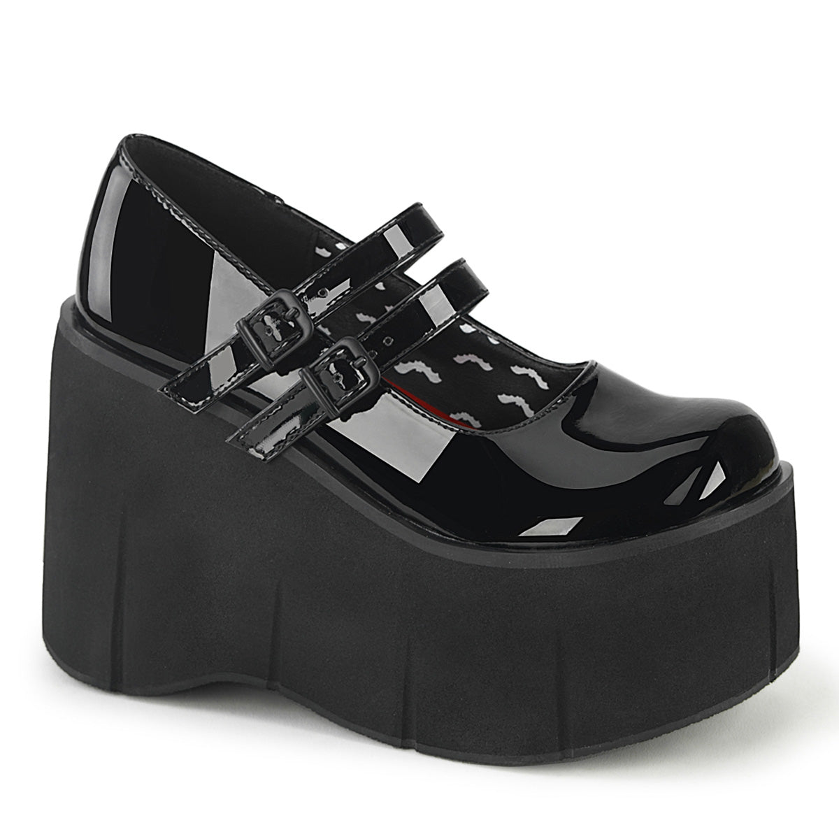 DemoniaCult Womens Pumps KERA-08 Blk Pat
