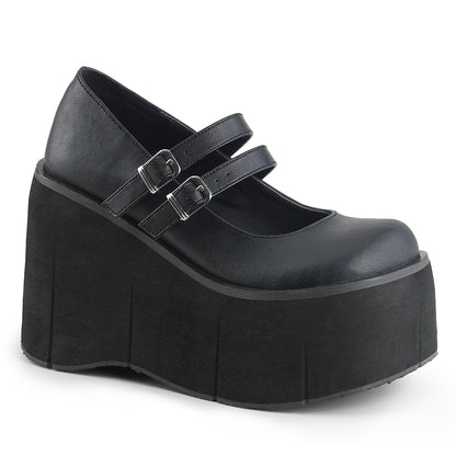 DemoniaCult Pompe da donna KERA-08 pelle vegana BLK