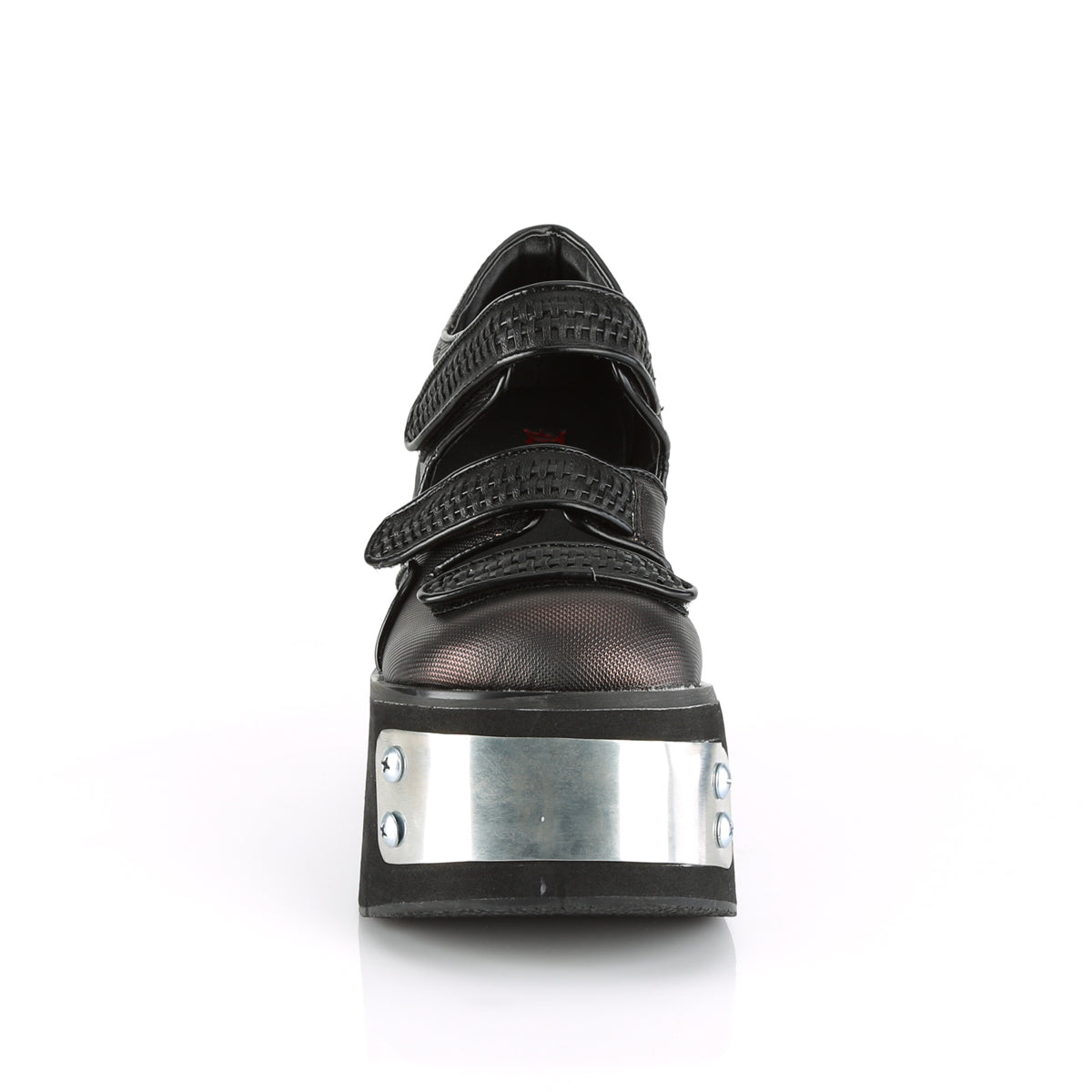 DemoniaCult Pompe da donna KERA-13 pelle vegana BLK-PEWTER