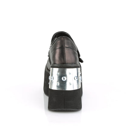 DemoniaCult Pompe da donna KERA-13 pelle vegana BLK-PEWTER