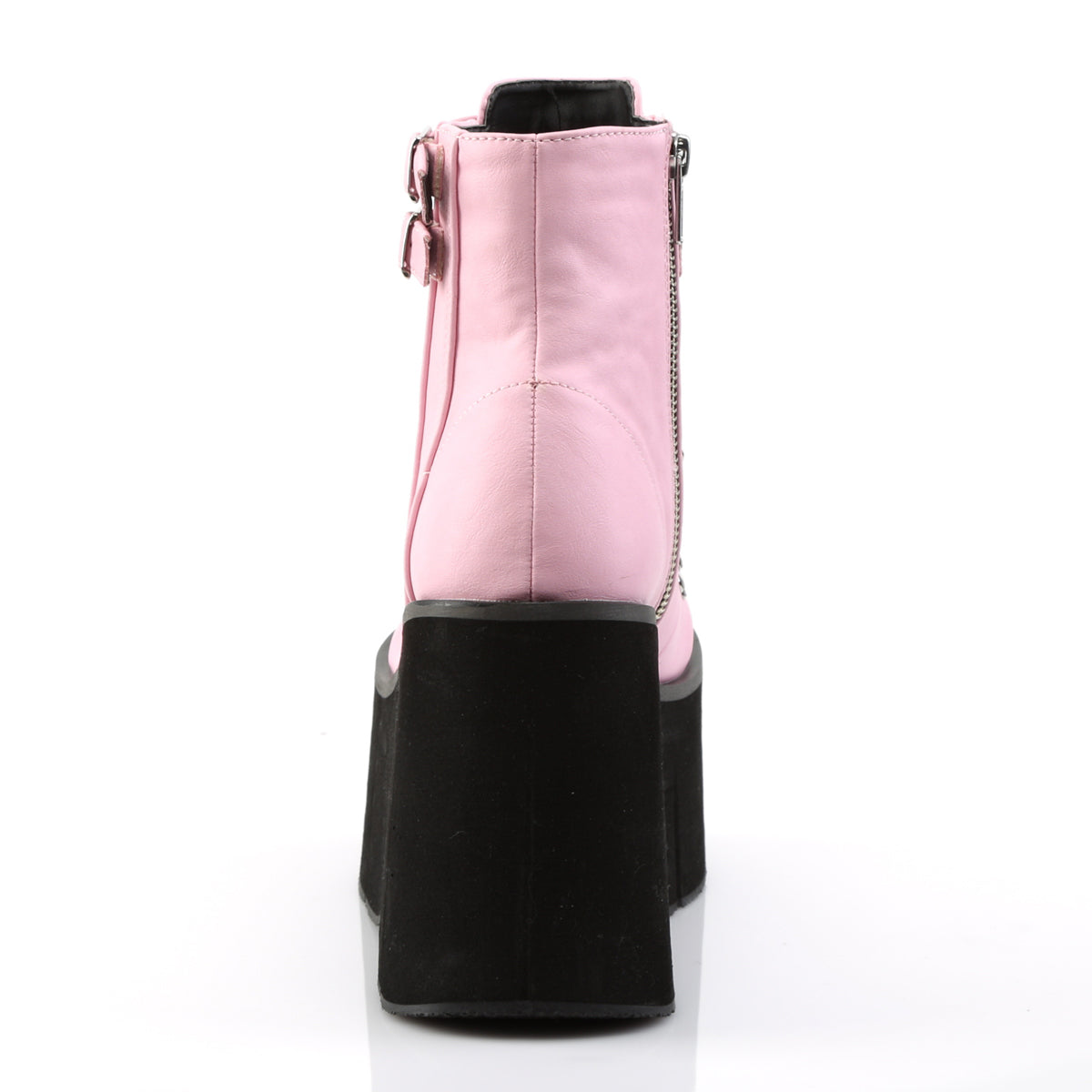 DemoniaCult Womens Ankle Boots KERA-21 B. Pink Vegan Leather
