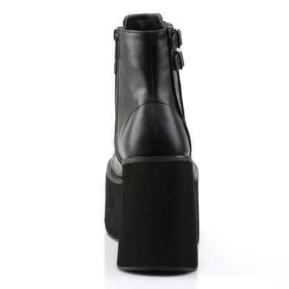 DemoniaCult Womens Ankle Boots KERA-21 Blk Vegan Leather