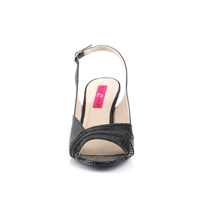 Pleaser Pink Label Womens Pumps KIMBERLY-01SP Blk Faux Leather