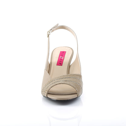 Pleaser Pink Label Womens Pumps KIMBERLY-01SP Taupe Faux Leather