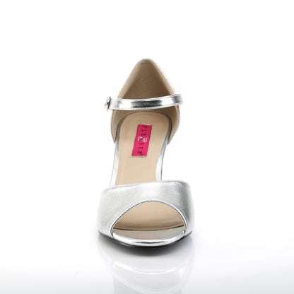 Pleaser Pink Label Womens Pumps KIMBERLY-05 Slv Met. Pu