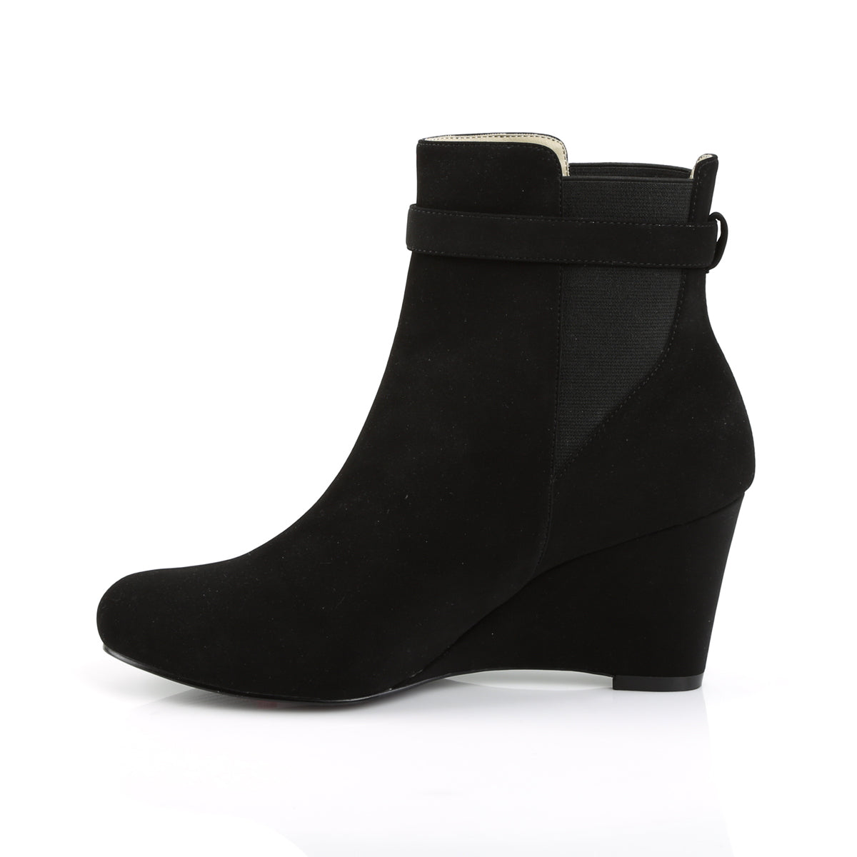 Pleaser Pink Label Stivaletti da donna KIMBERLY-102 BLK Nubuck Suede