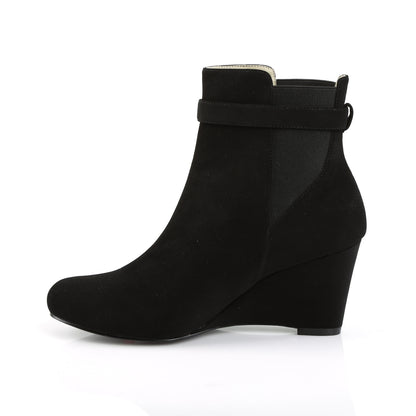 Pleaser Pink Label Stivaletti da donna KIMBERLY-102 BLK Nubuck Suede