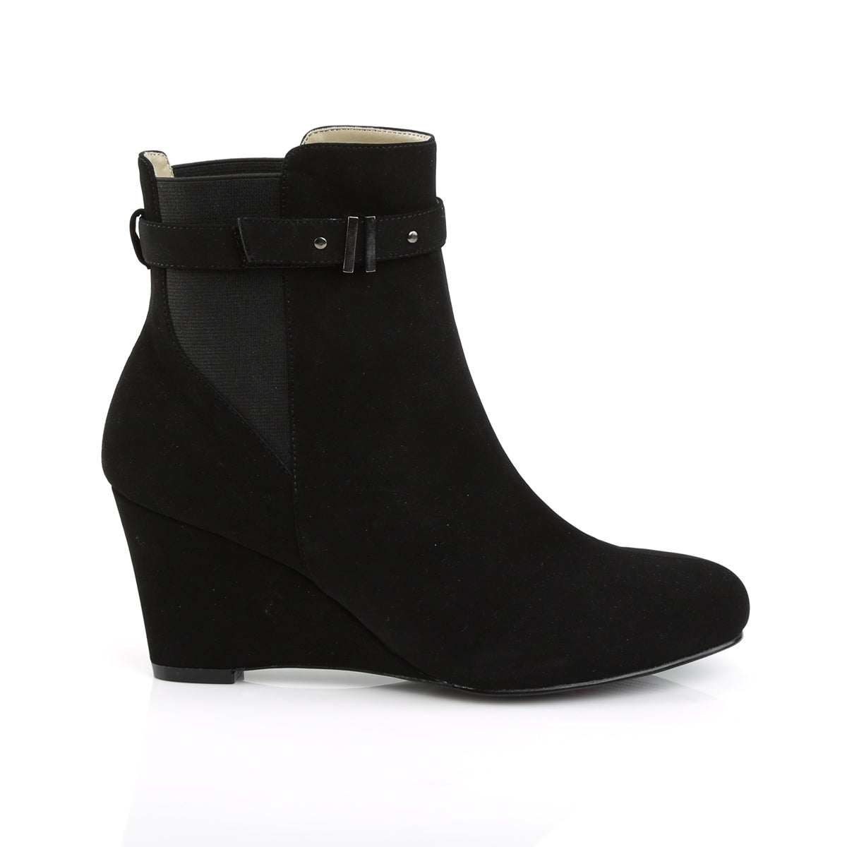 Pleaser Pink Label Stivaletti da donna KIMBERLY-102 BLK Nubuck Suede