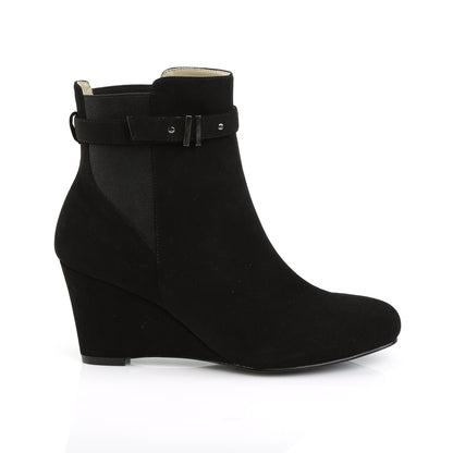 Pleaser Pink Label Stivaletti da donna KIMBERLY-102 BLK Nubuck Suede