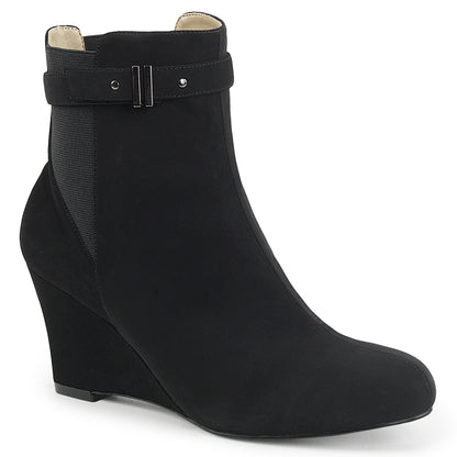 Pleaser Pink Label Stivaletti da donna KIMBERLY-102 BLK Nubuck Suede