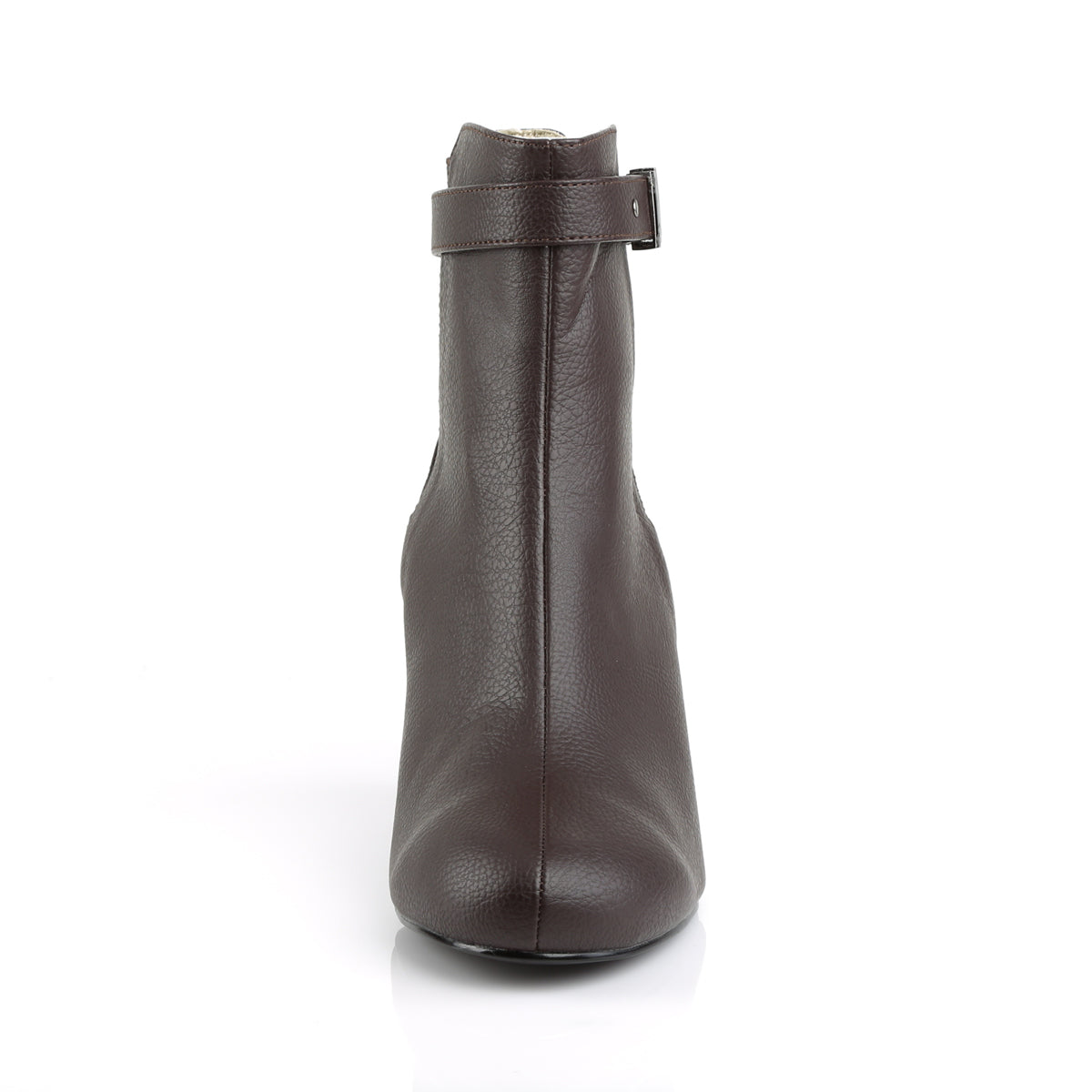 Pleaser Pink Label Womens Ankle Boots KIMBERLY-102 Brown Faux Leather