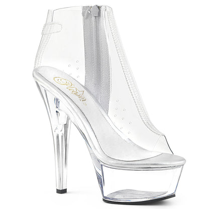 Pleaser Womens Sandals KISS-1023 Clr TPU/Clr