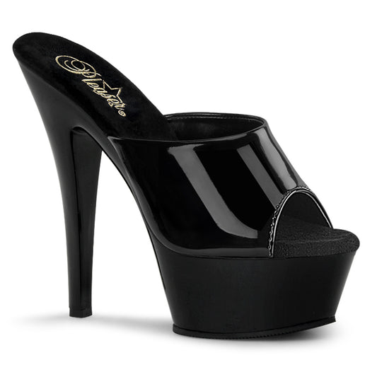 Pleaser Sandali da donna KISS-201 BLK PAT / BLK