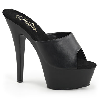 Pleaser Sandali da donna KISS-201 Blk in ecopelle / BLK opaco