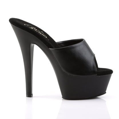 Pleaser Sandali da donna KISS-201 Blk in ecopelle / BLK opaco