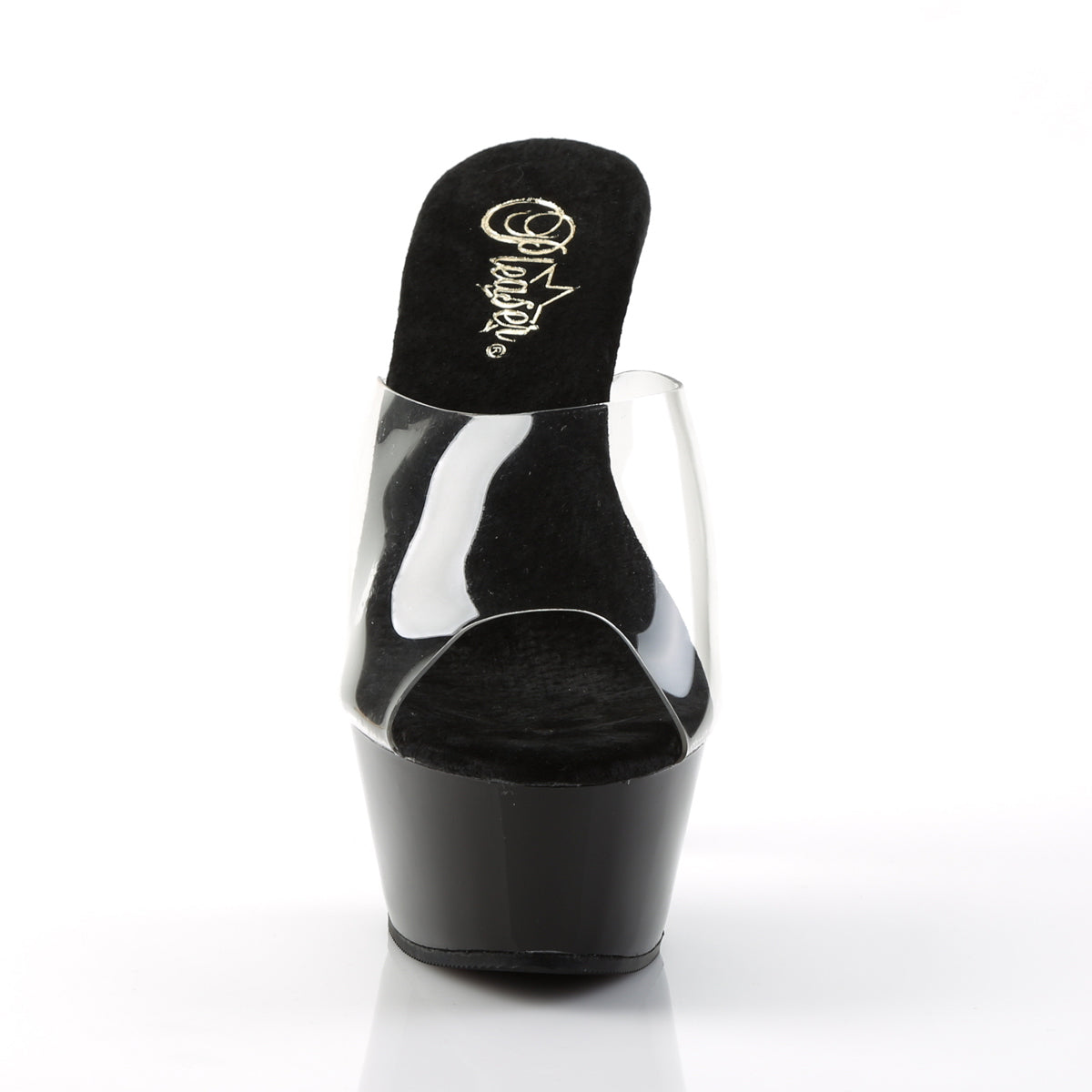 Pleaser Sandali da donna KISS-201 CLR / BLK