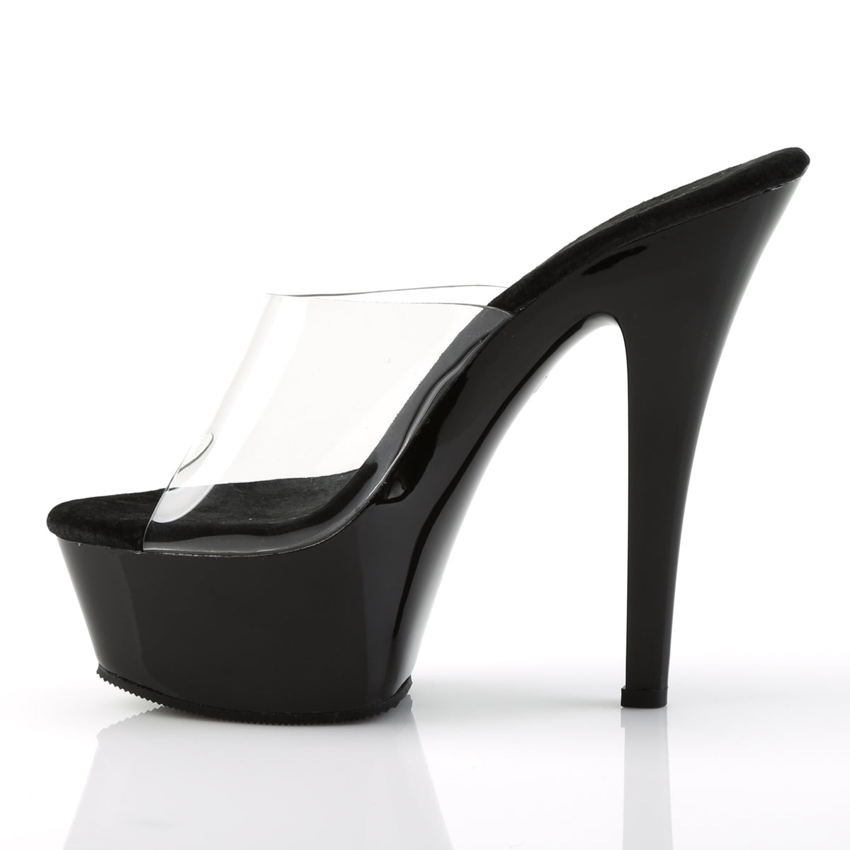 Pleaser Sandali da donna KISS-201 CLR / BLK
