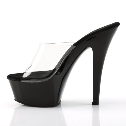 Pleaser Sandali da donna KISS-201 CLR / BLK