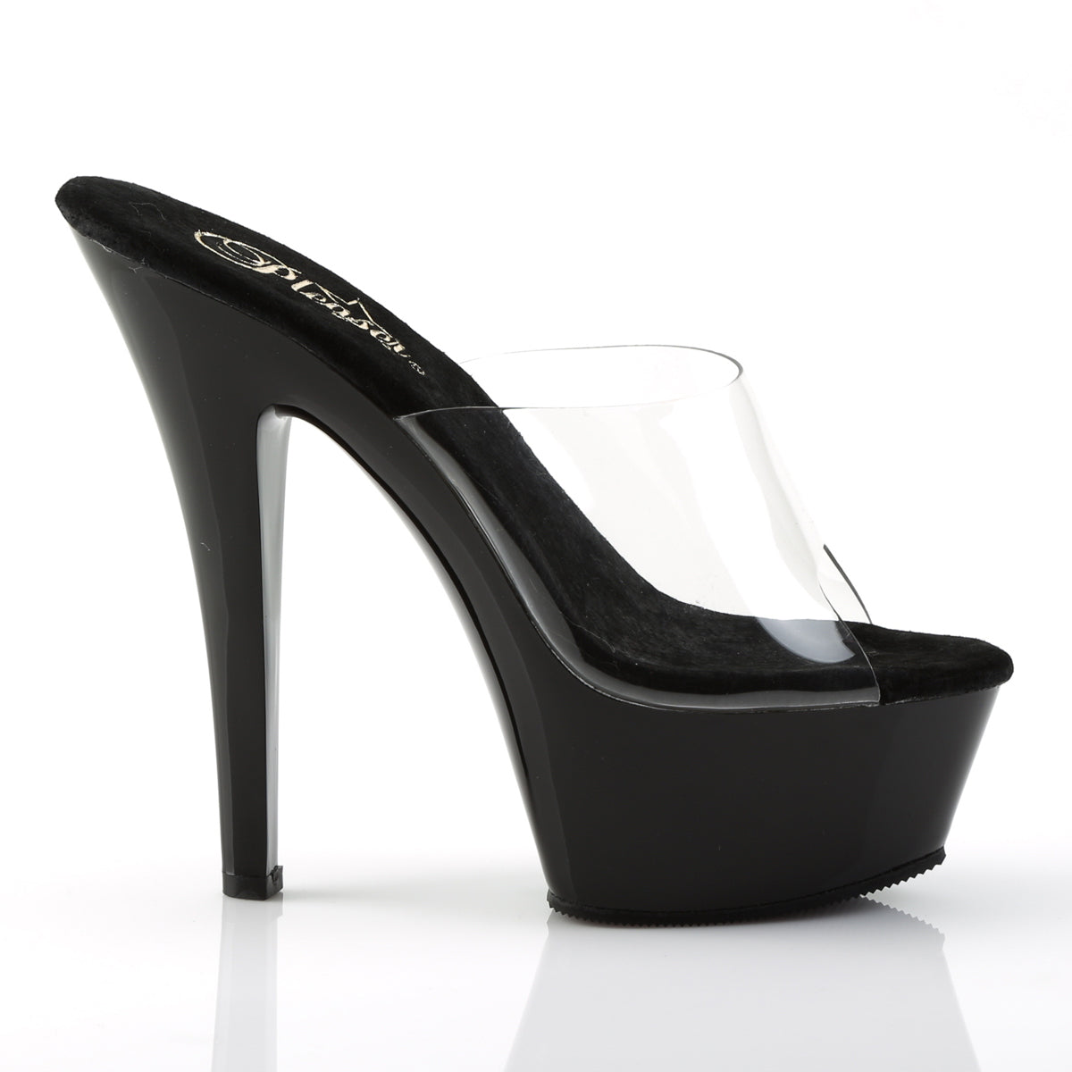 Pleaser Sandali da donna KISS-201 CLR / BLK
