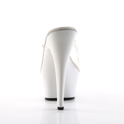 Pleaser Womens Sandals KISS-201 Clr/Wht