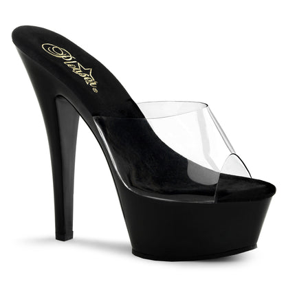 Pleaser Sandali da donna KISS-201 CLR / BLK