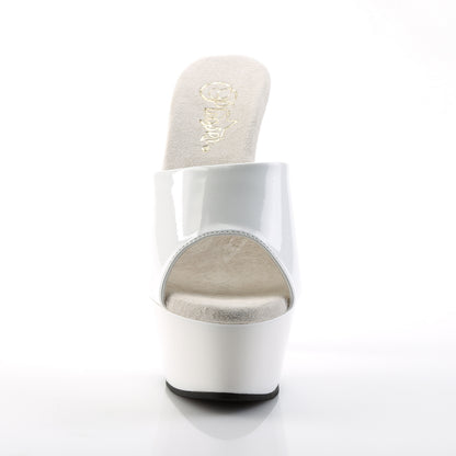 Pleaser Womens Sandals KISS-201 Wht Pat/Wht