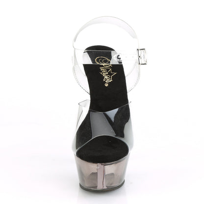 Pleaser Sandali da donna KISS-208T CLR / Smoke Tinted