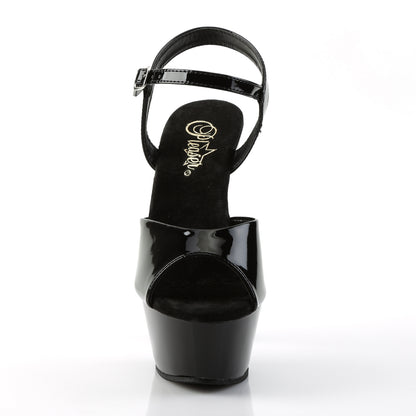 Pleaser KISS-209 Blk Pat/Blk