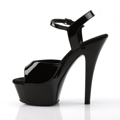 Pleaser KISS-209 Blk Pat/Blk