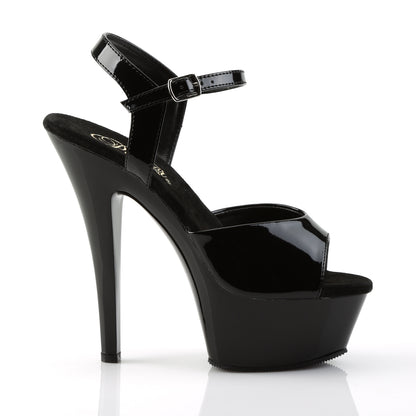 Pleaser KISS-209 Blk Pat/Blk