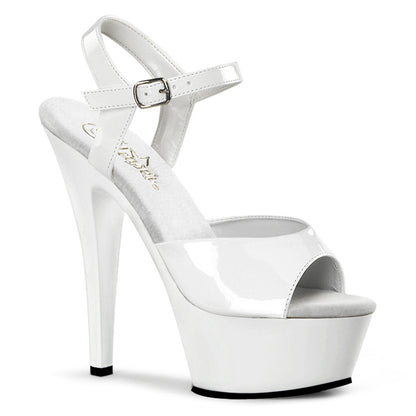 Pleaser Sandali da donna KISS-209 WHT Pat / Wht