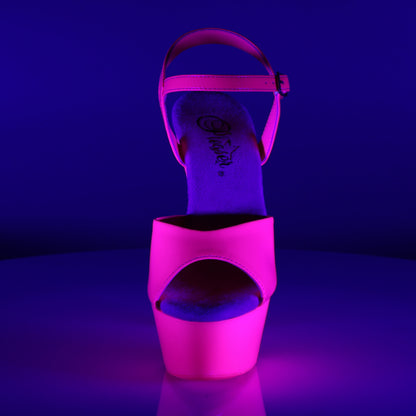 Pleaser Sandali da donna KISS-209UV neon h. rosa / h. Rosa