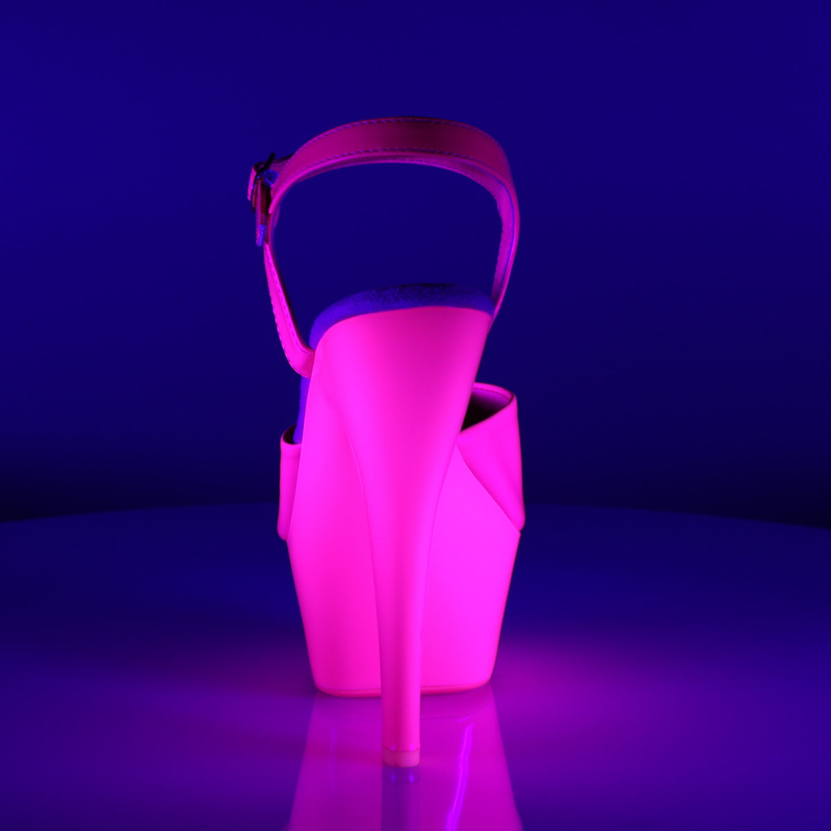 Pleaser Sandali da donna KISS-209UV neon h. rosa / h. Rosa