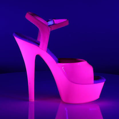 Pleaser Sandali da donna KISS-209UV neon h. rosa / h. Rosa