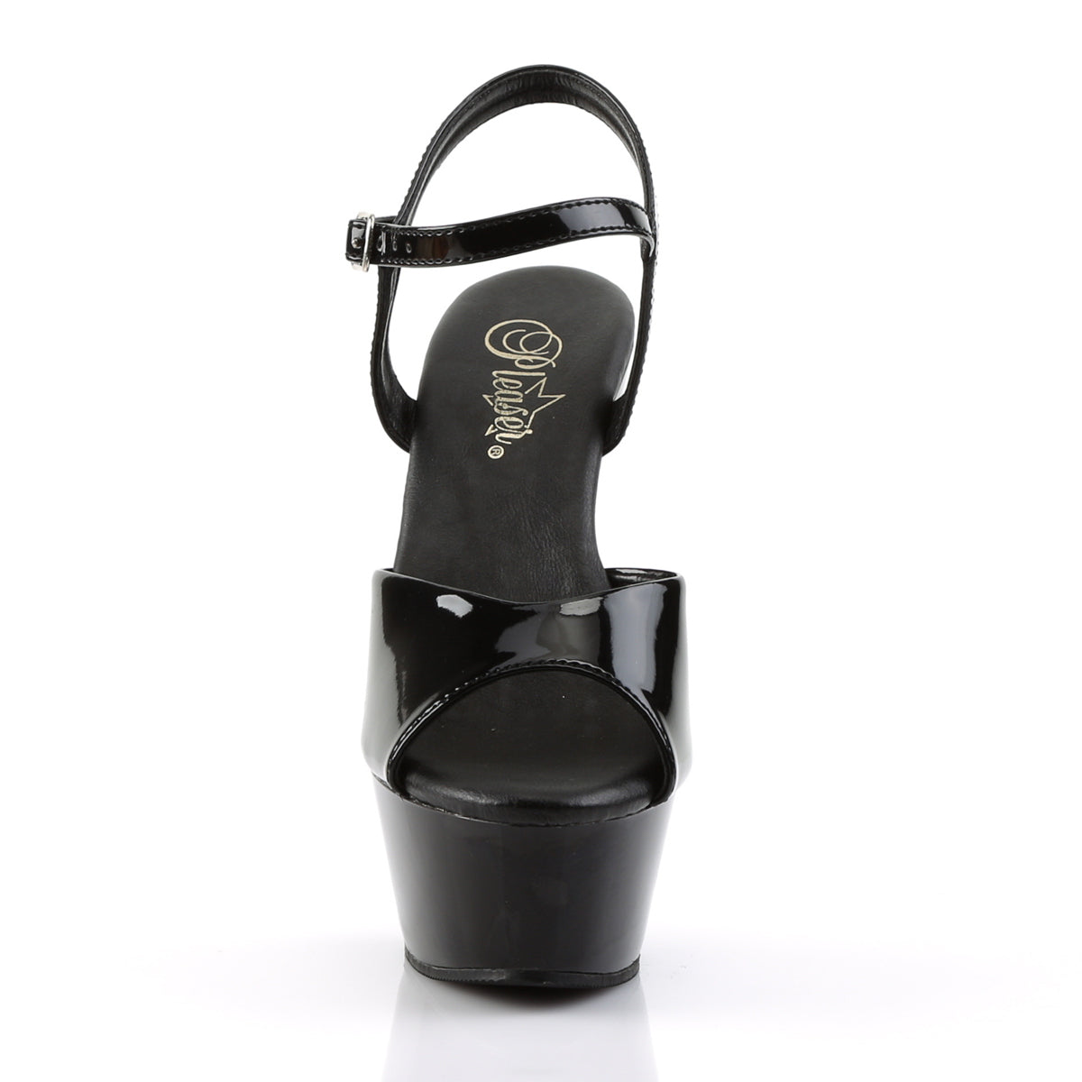 Pleaser Sandali da donna KISS-209VL BLK PAT / BLK