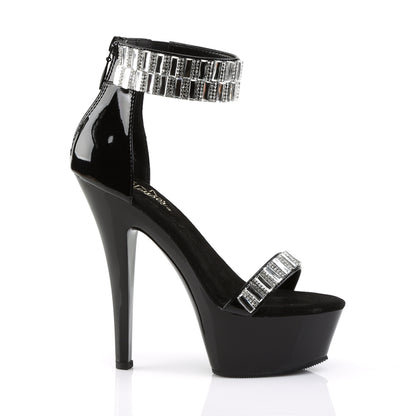 Pleaser Sandali da donna KISS-269RS BLK / BLK